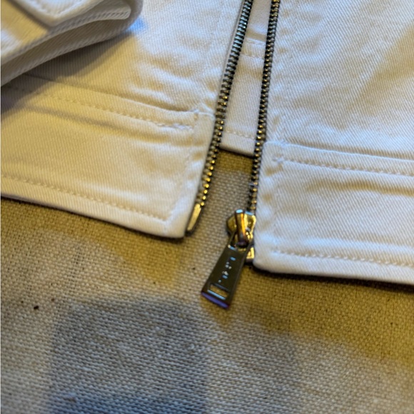 Vintage Ralph Lauren White Denim Bomber Jacket - Picture 2 of 13